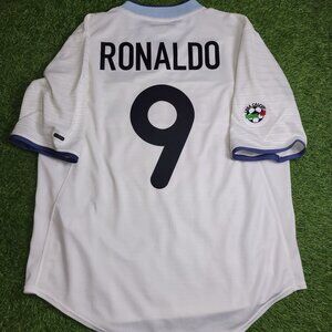 Ronaldo Inter Milan 2000 2001 Away Jersey Shirt L